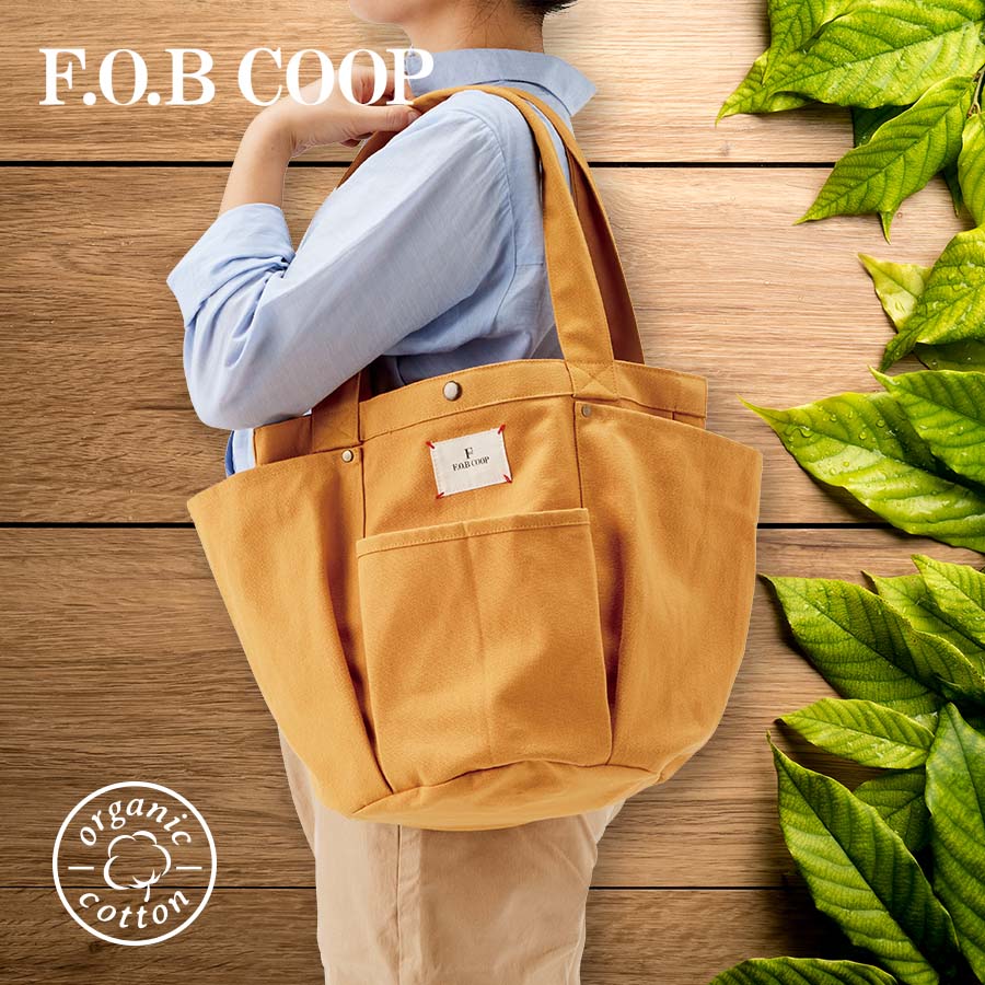 F.O.B COOPオーガニックコットンガーデニングバッグ