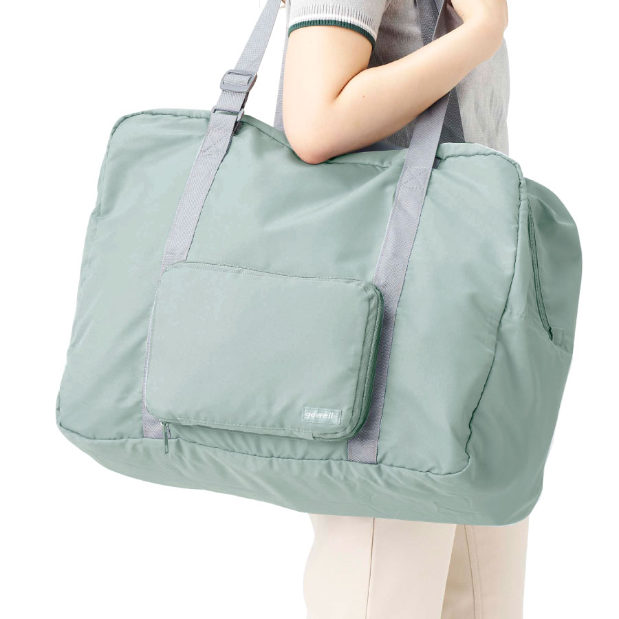小さくたためて大容量に使えるキャリーオンバッグ 45L｜全4カラー