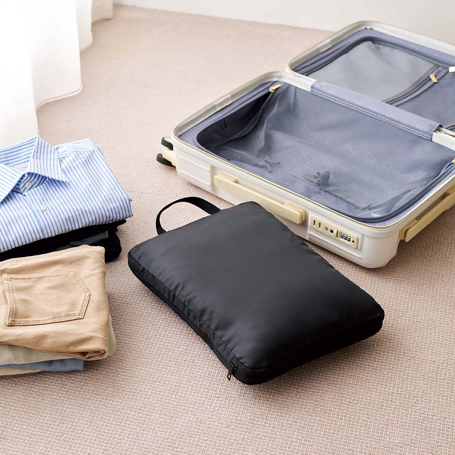 gowell（ゴーウェル）衣類すっきり圧縮収納ポーチ｜2サイズ