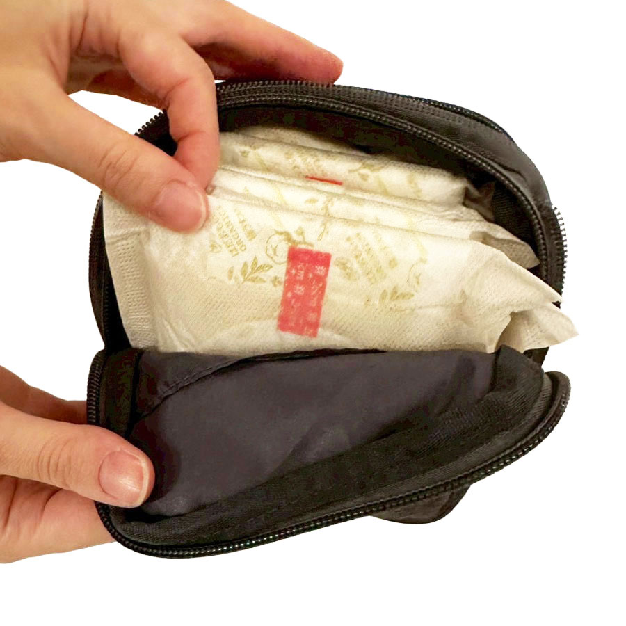 サニタリー圧縮ポーチ｜全3カラー