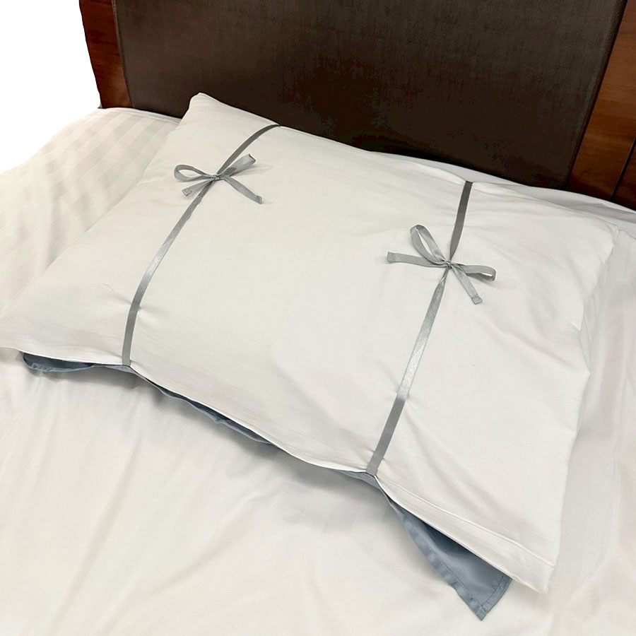 ポーチ付きシルク枕カバー｜全2カラー