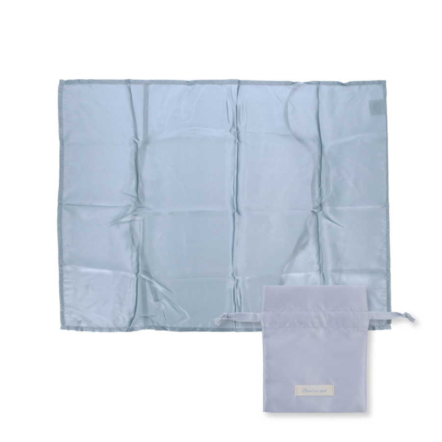 ポーチ付きシルク枕カバー｜全2カラー