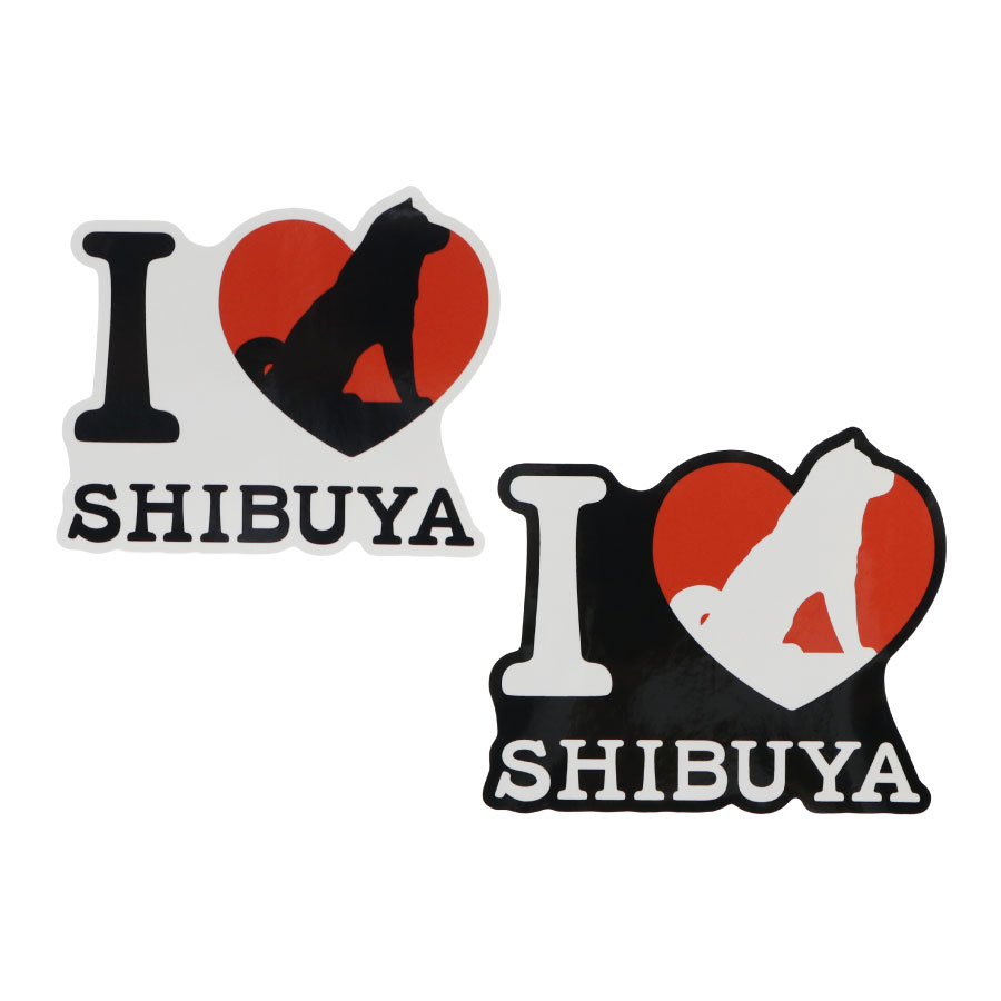 I LOVE SHIBUYA ステッカー ダイカット｜全2カラー