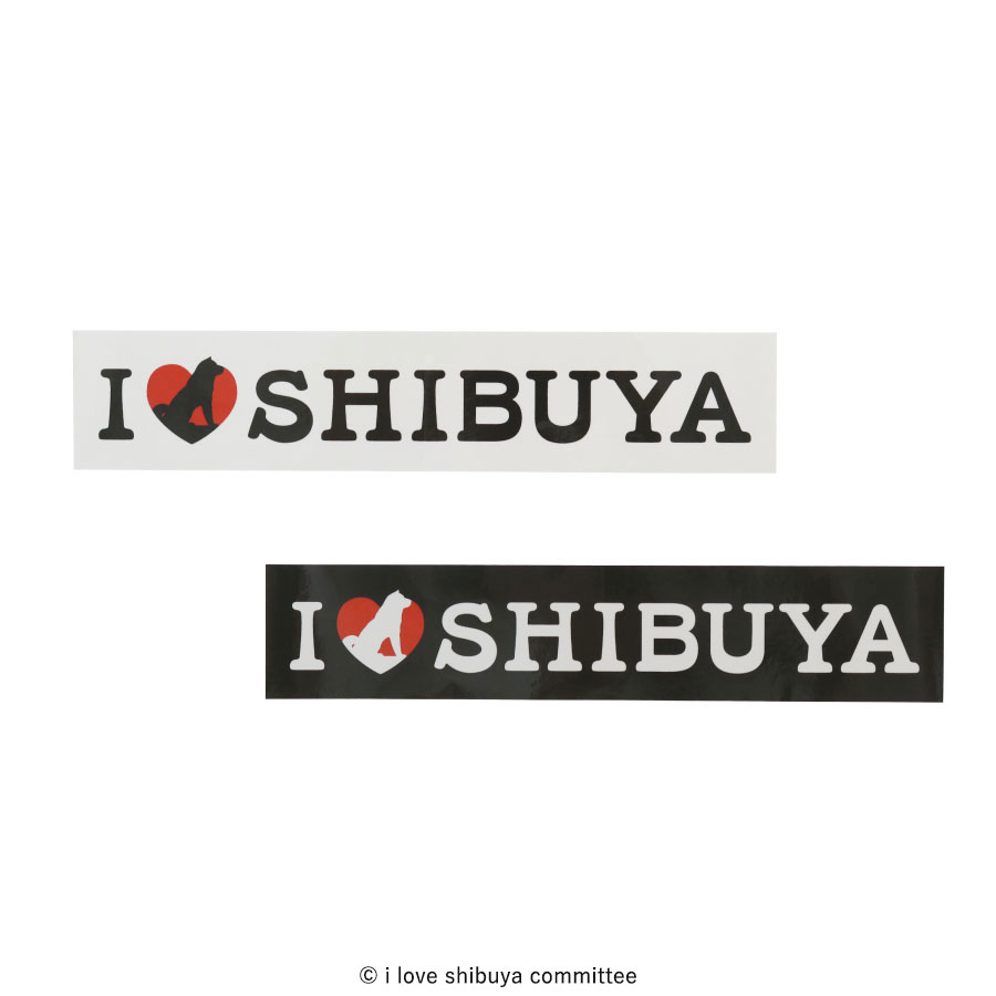 I LOVE SHIBUYA ステッカー スクエア｜全2カラー