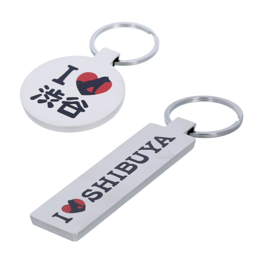 I LOVE SHIBUYA ミラー付きメタルキーホルダー(スティック)