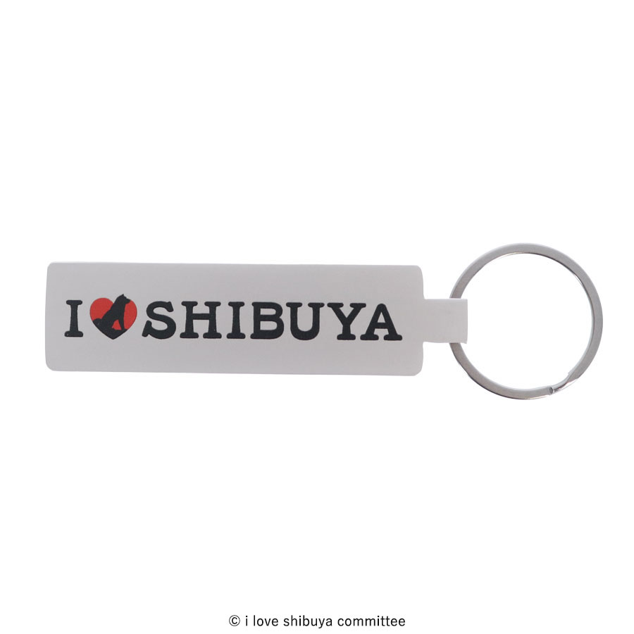 I LOVE SHIBUYA ミラー付きメタルキーホルダー(スティック)