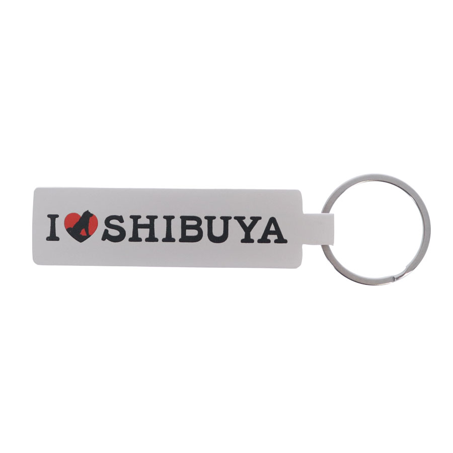 I LOVE SHIBUYA ミラー付きメタルキーホルダー(スティック)