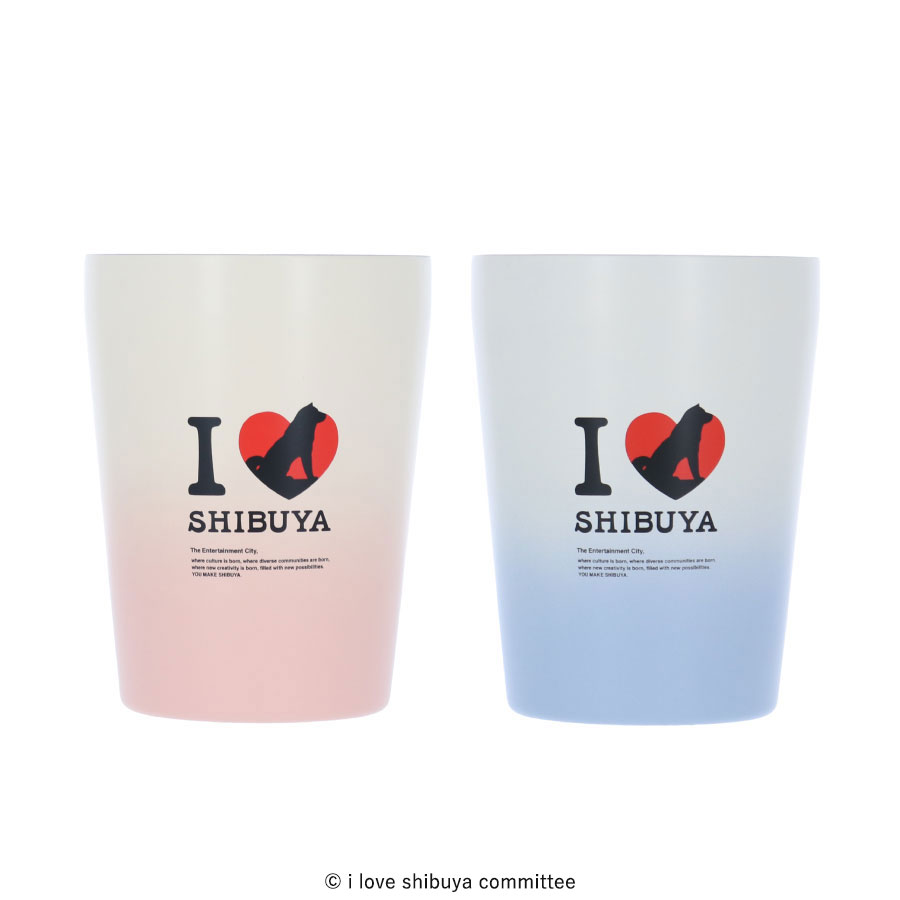 I LOVE SHIBUYA グラデーションサーモタンブラー330ml｜全2カラー