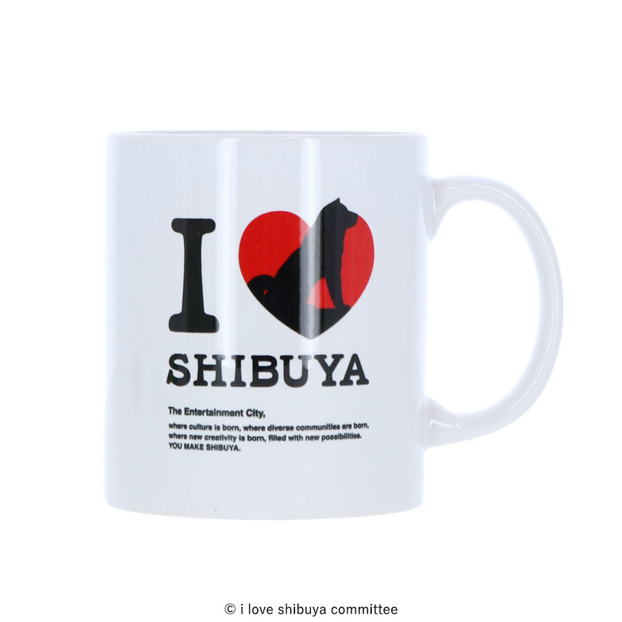 I LOVE SHIBUYA 陶器マグストレート