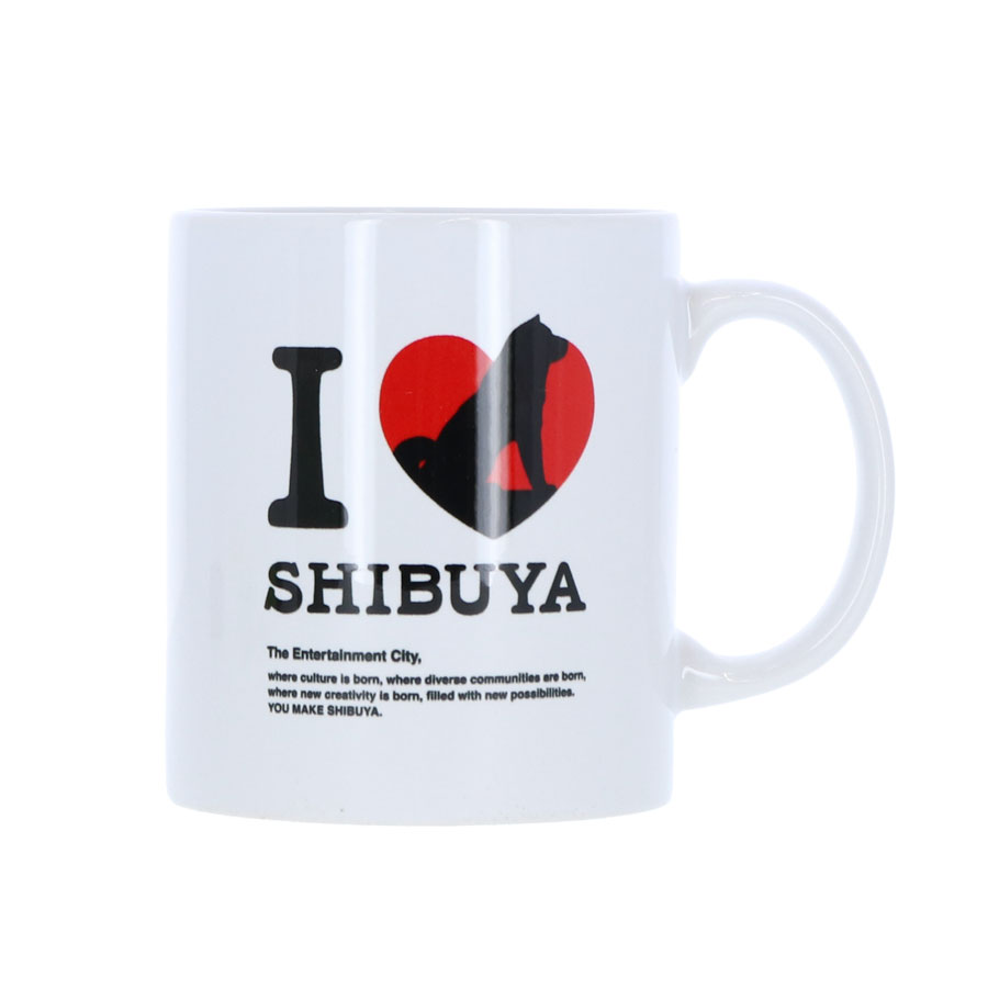 I LOVE SHIBUYA 陶器マグストレート
