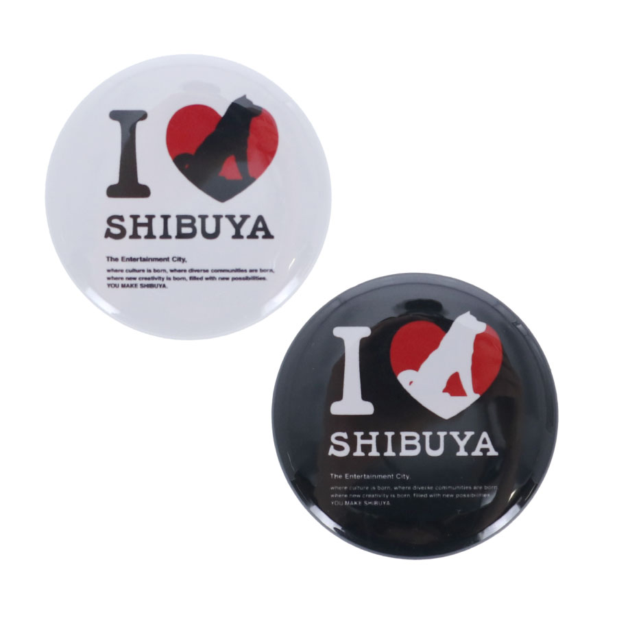 I LOVE SHIBUYA 缶バッチ Φ38｜全2カラー