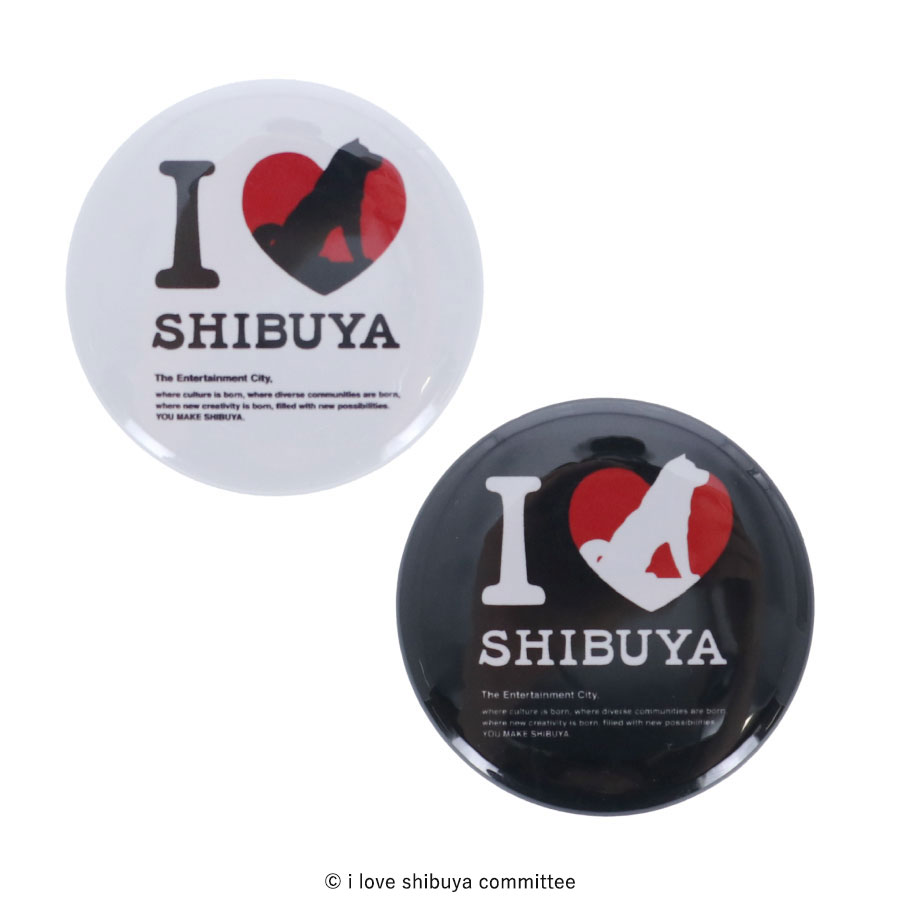 I LOVE SHIBUYA 缶バッチ Φ38｜全2カラー