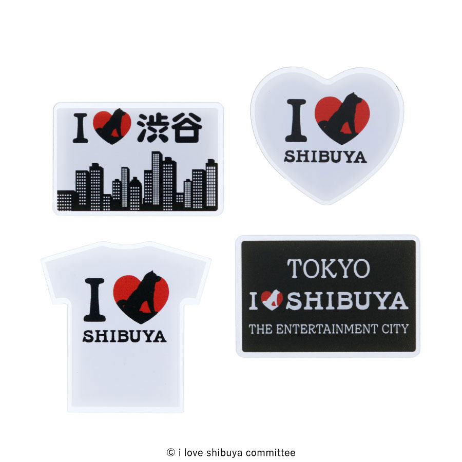I LOVE SHIBUYA アクリルマグネット Tシャツ | トラベルグッズgowell