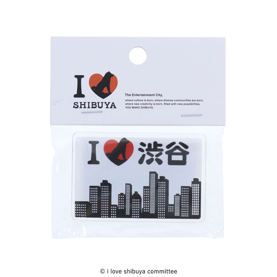I LOVE SHIBUYA アクリルマグネット スクエア(ビル+ロゴ)