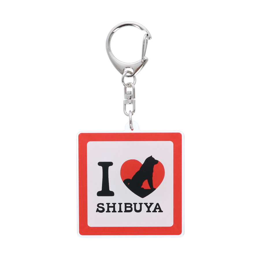 I LOVE SHIBUYA アクリルキーホルダー（スクエア）