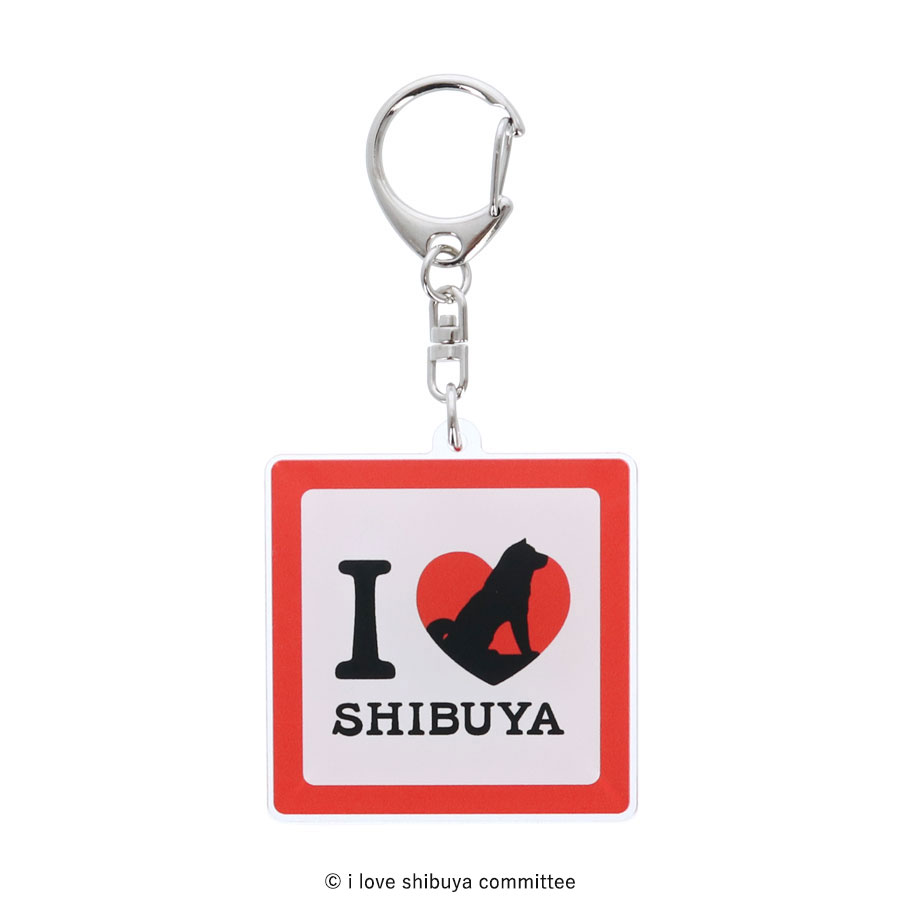 I LOVE SHIBUYA アクリルキーホルダー（スクエア）