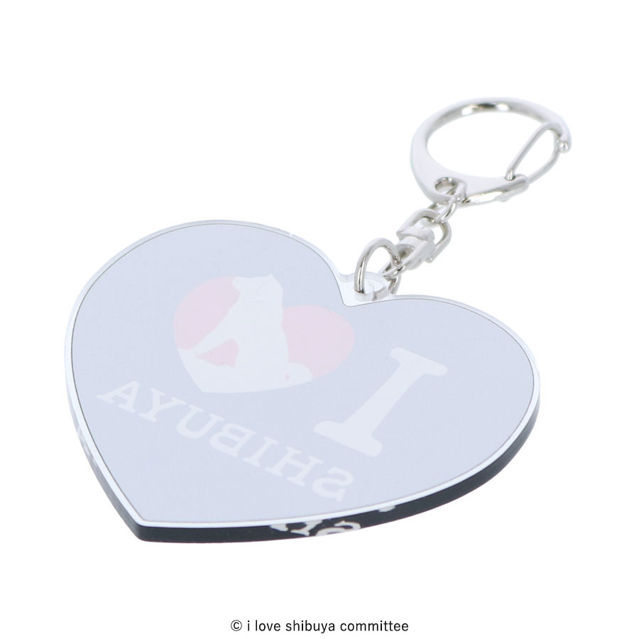 【未使用品‼️】 ハート型ロゴ キーホルダー I LOVE SHIBUYA アクリルキーホルダー（ハート型） | トラベルグッズ