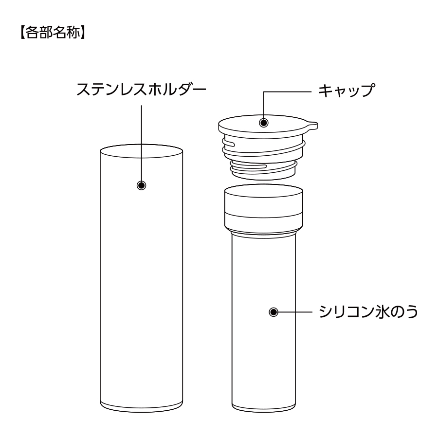 ポータブルシリコン氷のう|全4カラー