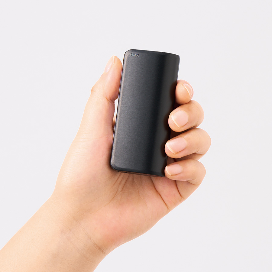 LEDライト付モバイルチャージャー2200mAh　Type-C対応 | 全2カラー｜機内持ち込み可