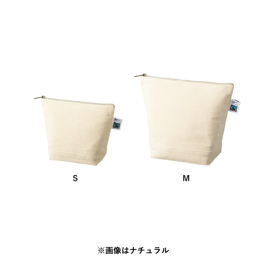 フェアトレードコットンキャンバスデイリーポーチ（M）｜全5カラー