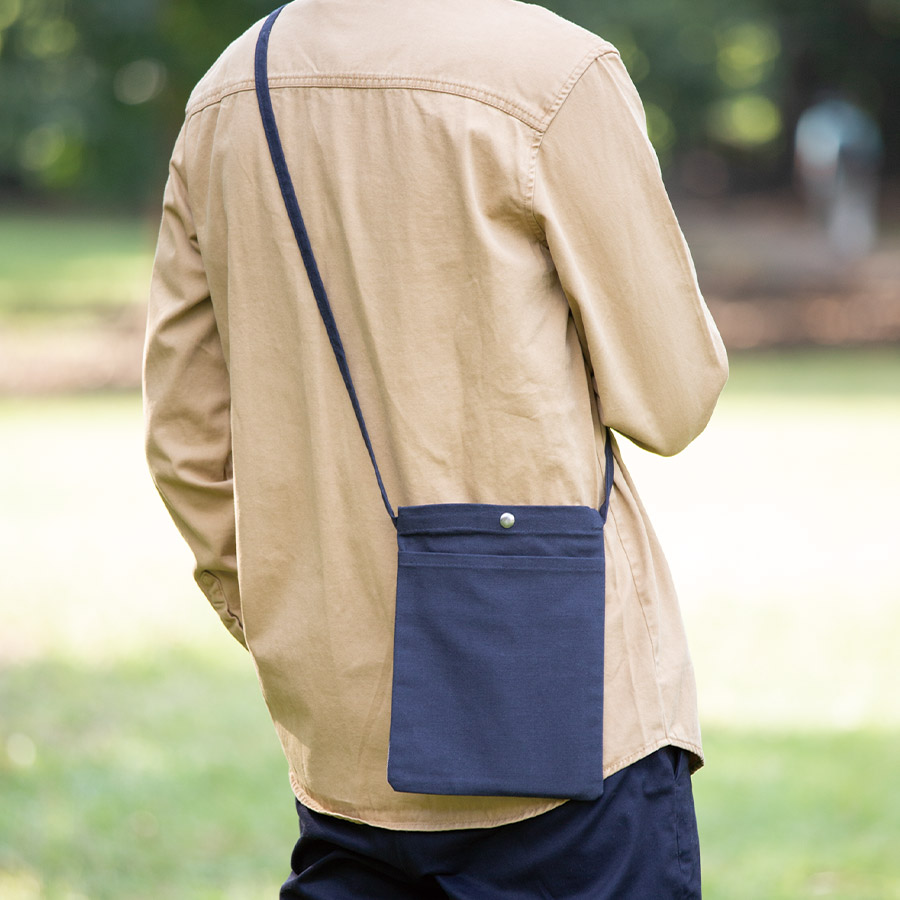 キャンバスフロントポケットサコッシュ｜全8カラー