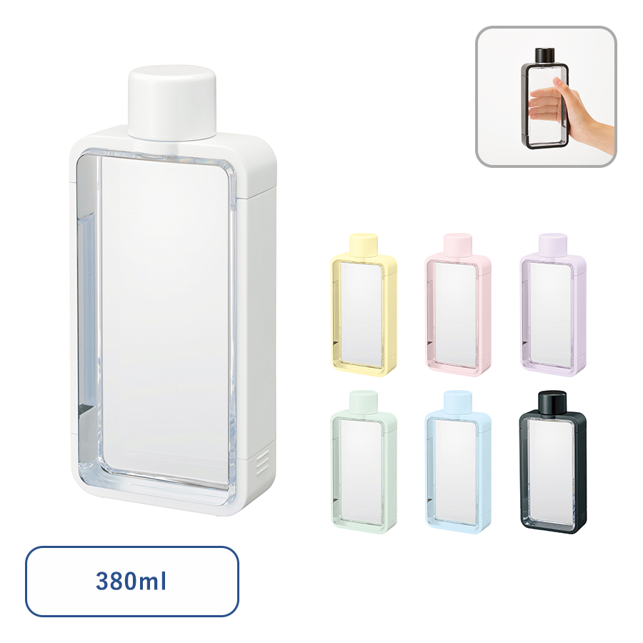 フレームスクエアボトル 380ml｜全7カラー