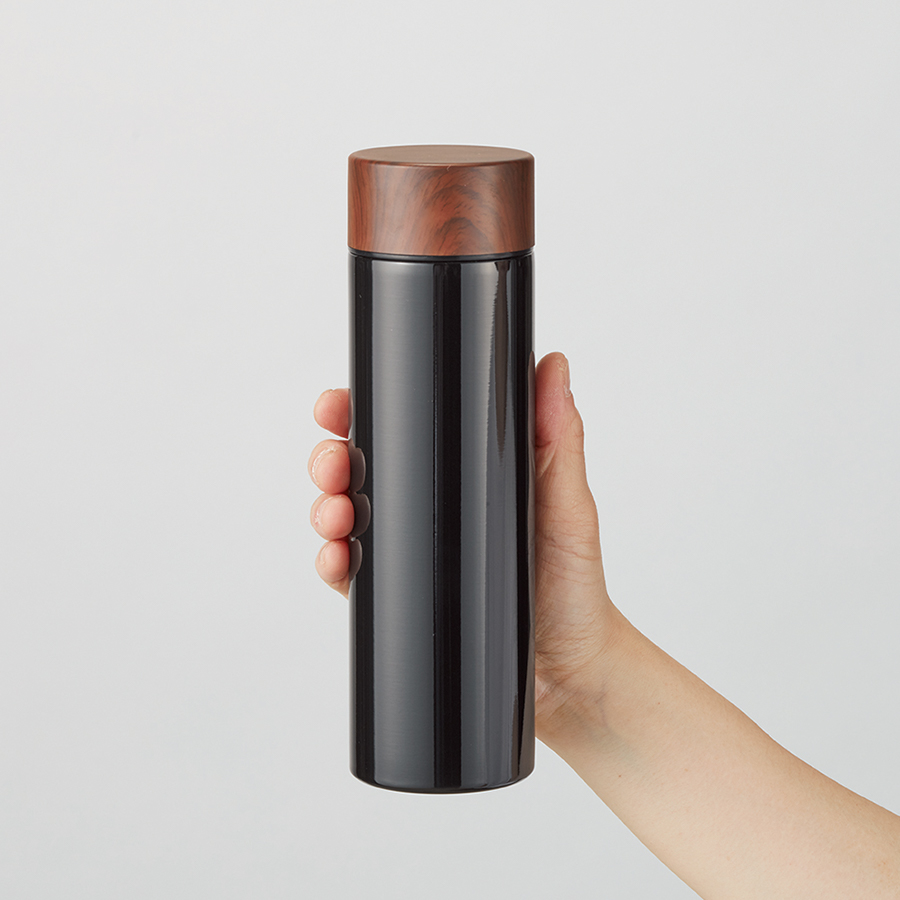 木目調サーモステンレスボトル 450ml｜全3カラー