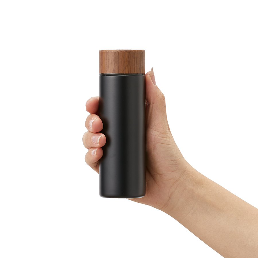 木目調サーモステンレスボトル 130ml｜全3カラー