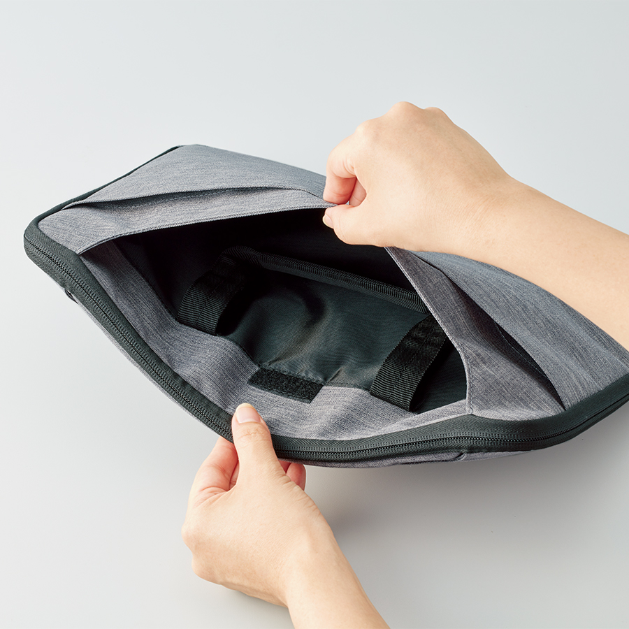 ハンドルがしまえる 横型ＰＣバッグ｜全2カラー