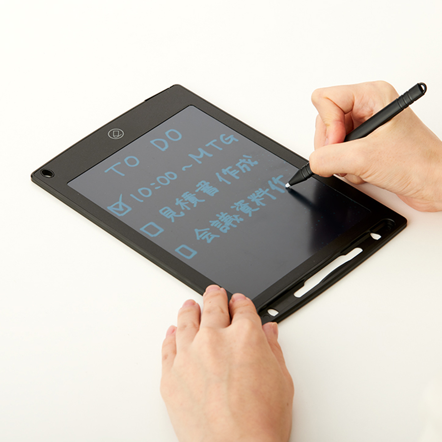 繰り返し書いて消せる 電子メモ（8.5インチ）｜全2カラー