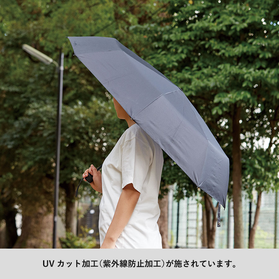 大判耐風UV折りたたみ傘 セミオートタイプ｜全3カラー
