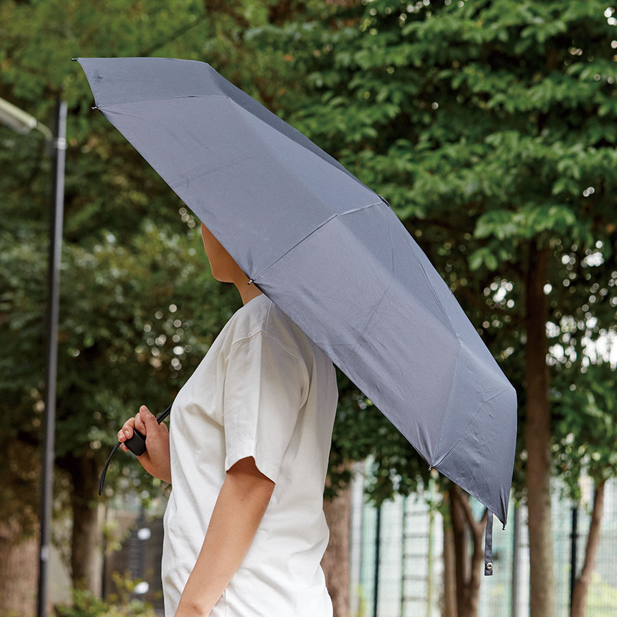 大判耐風UV折りたたみ傘 セミオートタイプ｜全3カラー