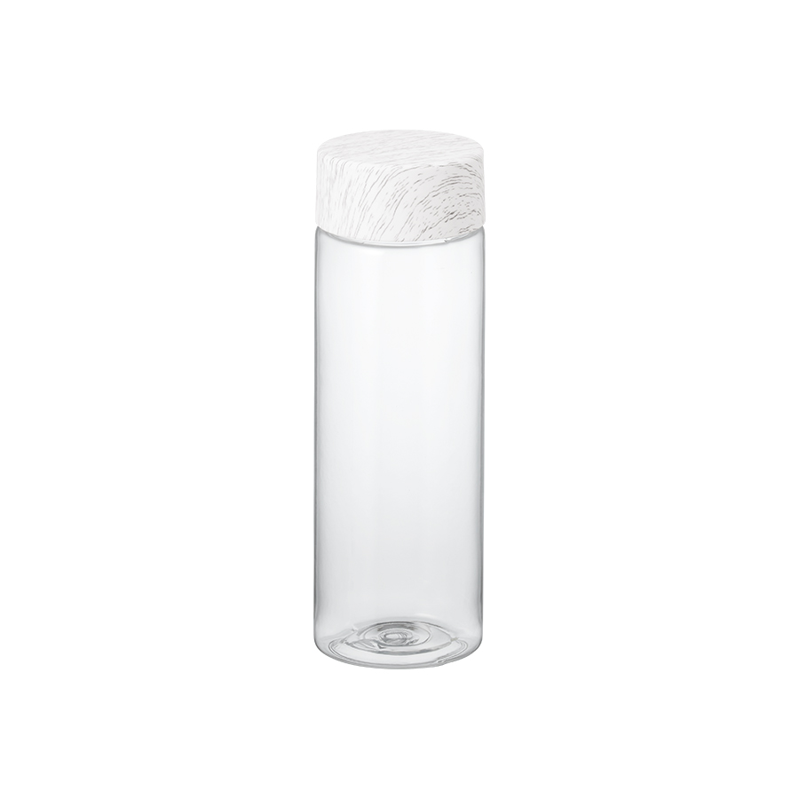 木目調キャップスリムクリアボトル 500ml｜全3カラー
