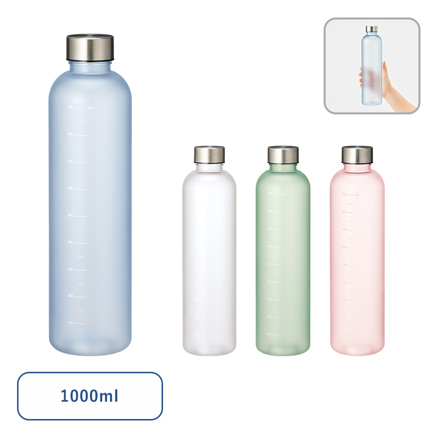 目盛り付フロストボトル1000ml｜全4カラー