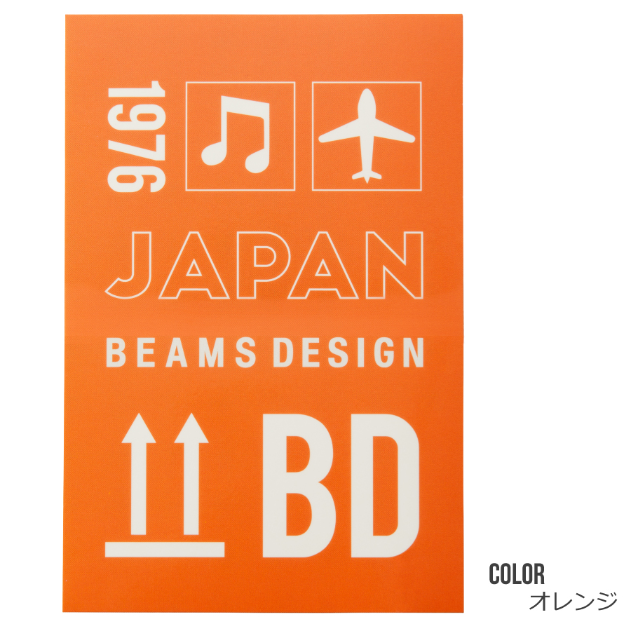 BEAMS DESIGN（ビームス デザイン）トランクラベル　スクエアステッカー