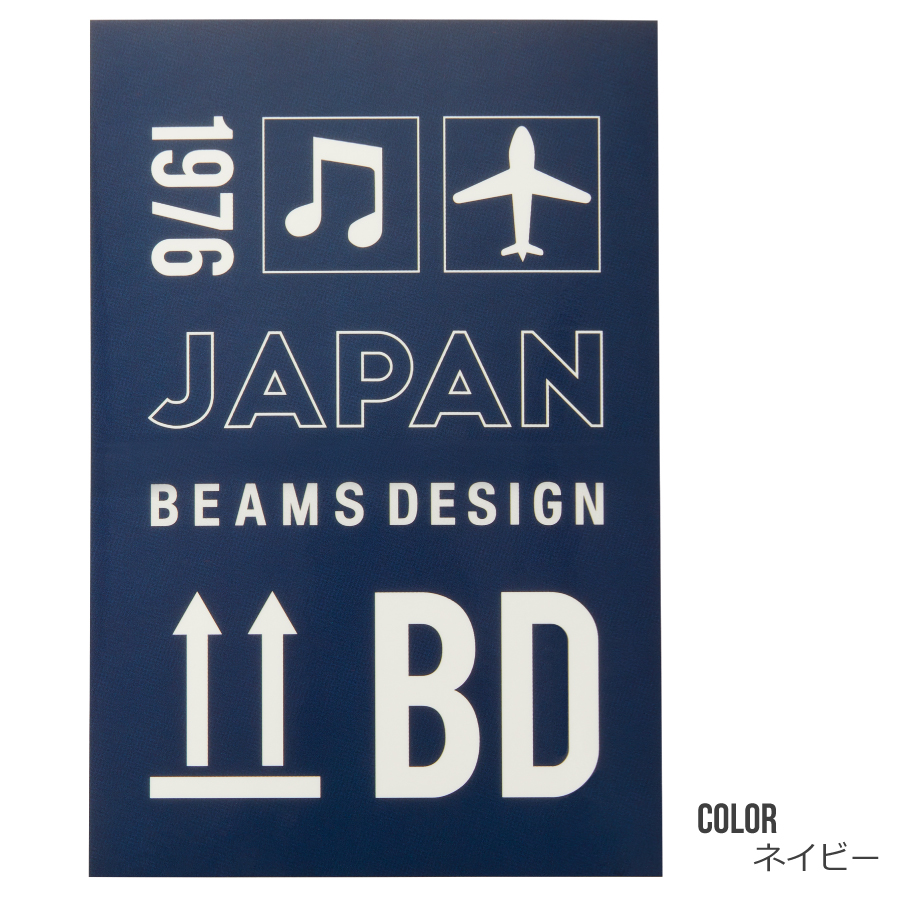 BEAMS DESIGN（ビームス デザイン）トランクラベル　スクエアステッカー